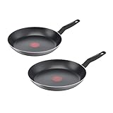 Tefal Easy Cook & Clean Pfannenset 24/28 cm, Antihaftbeschichtung,...