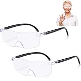 2 Stück 300% Vergrößerungsbrille, Lupenbrille, Lupenbrille Für...