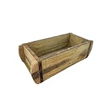 MC-Trend Unikat Ziegelform Holz Vintage Holzbox mit Metallbeschlägen in...