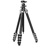 SMALLRIG 160 cm / 62,63'' Carbonfaser-Kamerastativ, 360°-Kugelkopf, max....