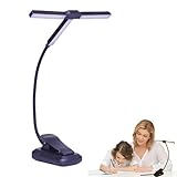 Suphyee Clip-On-Lampe, Clip-On-Leselampe für das Bett, Dimmbare, flexible...