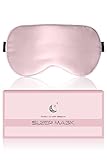 Aosun Seiden Schlafmaske für Seitenschläfer, 22MM, 100% Bio Maulbeerseide...