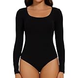 Joyshaper Body Damen Langarm Elegant Bodysuit Oberteil Damenbody Set...