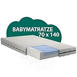 KNERST® Baby Matratze - Kindermatratze 70x140 - Kinderbettmatratze 70x140...