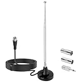 Nelawya DAB+ FM Radio Antenne Zimmerantenne Stabantenne Teleskopantenne mit...