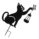 Toyvian Katzen Stehlampe Im Freien Für Außenleuchten Dekoration Solar...
