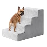 KSIIA Hundetreppe für Kleine Hunde 44cm Hoch, Haustiertreppe mit...