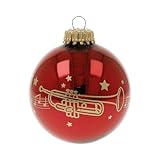 Weihnachtskugel Kling Glöckchen mit Instrument - Schönes Geschenk für...