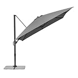 Schneider Ampelschirm TAVO 400 x 300 cm – UV-Schutz, 360° drehbar,...