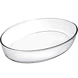 IBILI 480126 Auflaufform Kristall oval 26x18x6 cm aus Glas, transparent, 26...