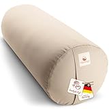 Navango® Yoga Bolster - Natur I Yoga Rolle handgefertigt in Deutschland I...