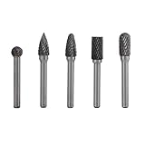 5-teiliges Rotierendes Hartmetall-Frässtift-Set Mit Doppelschnitt, 6 Mm...