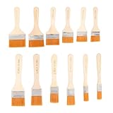 Supvox 12 Stück Nylon Pinselset mit Holzgriff Professionelle Malpinsel...
