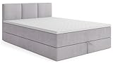 MRGROUP Boxspringbett RYGA mit Bettkasten Matratze Topper Doppelbett (Swing...