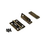 12 Stück 21 x 30 mm Holzkistenscharniere mit Schrauben for...