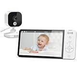 GHB Babyphone mit Kamera 5 Zoll 720P HD 5000mAh IPS-Display VOX-Modus 4X...