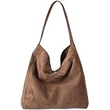 Gluckstar Handtasche Damen Groß, Künstliche Wildleder Tasche Damen,...