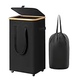 lomonmen Wäschekorb Mit Deckel,Wäschesammler mit Herausnehmbaren und...