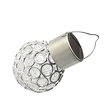 Milisten 2 Stück Dekorative Lampe LED Außenlampe Solar LED Lampe Solar...