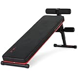 ISE Sit-Up Bank Klappbar, Bauchtrainingsbank höhenverstellbar, gepolstert,...