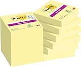 Post-it Super Sticky Notes, Packung mit 12 Blöcken, 90 Blatt pro Block,...