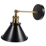 jojofuny Industrielle Vintage Wandleuchte Fassung Schlafzimmer Wandlampe...