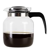 Wenco Glaskanne 1,25 l - Ideal für Tee, Kaffee und Kaltgetränke,...