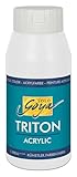 KREUL 17017 - Solo Goya Triton Acrylfarbe weiß, 750 ml Flasche, schnell...