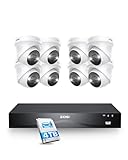 ZOSI 32CH 4K Outdoor Überwachungskamera Set, 8X 8MP PoE IP Outdoor Kamera...