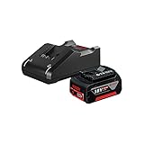 Bosch Professional 18V System Akku Starter-Set: 1x GBA 18V 4.0Ah Akku +...