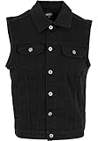 Urban Classics Gr. S Herren Denim Vest TB 514 Regular Fit - Schwarz...