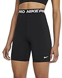 Nike Damen W Np 365 7in Hi Rise Shorts, Black/White, S EU