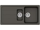 SCHOCK Küchenspüle Formhaus D-150L Asphalt 100x50 cm – CRISTALITE® mit...