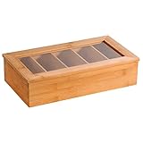 Kesper | Teebox, Material: Bambus, Maße: 36 x 20 x 9 cm, Farbe: Braun |...