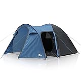 your GEAR Zelt Cetona - 4 Mann Campingzelt mit dunkler Schlafkabine,...