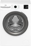 Beko Waschvollautomat BM3WFU4941W1, 9 kg, Frontlader, Restzeitanzeige, 1400...