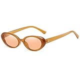 Verfimaci Ovale Retro-Sonnenbrille für Damen, modisch, Katzenaugenbrille,...