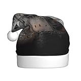 Winter Plüschmütze mit stilvollen Mondschein Schloss Mustern, leicht und...