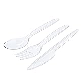 RAGO® 150-teiliges Mehrweg Besteckset I Wiederverwendbares Plastikbesteck...