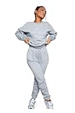 Oversize-Sweatshirt und Jogginghose mit Vordernaht, Loungewear-Set –...