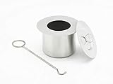ARZER Bioethanol Brennertopf - Edelstahl, Rund, 140 CCM, Silber, Modern,...
