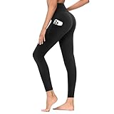 TNNZEET Leggings Damen High Waist mit Taschen Sporthose Blickdicht...