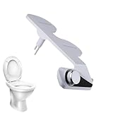 Amesor Bidet-Aufsatz für Toilette,WC-Bidet-Aufsatz,Doppeldüsen,...