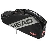 HEAD Unisex-Adult Team Racquet Bag S Tennistasche, Schwarz/Ceramic, S