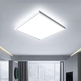 OTREN LED Deckenleuchte Flach, 24W Deckenlampe Quadrat 6500K, Modern Panel...