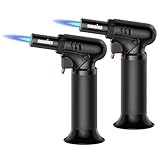 Sondiko Flambierbrenner mit Tankanzeige S907 2er-Pack, Bunsenbrenner...