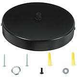 FONDOTIN Runde Deckenplatte aus Eisen für Kronleuchter Robuste Baldachin...