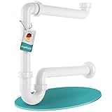 Engelbach® Raumsparsiphon für Waschbecken - Siphon platzsparend 1 1/4' x...