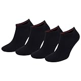 Tommy Hilfiger Herren Knöchelsocken (2er Pack), Black, 9-11