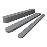 Zaunlatte mit Rundkopf, 120 x 6 x 2 cm, GRAU (260)